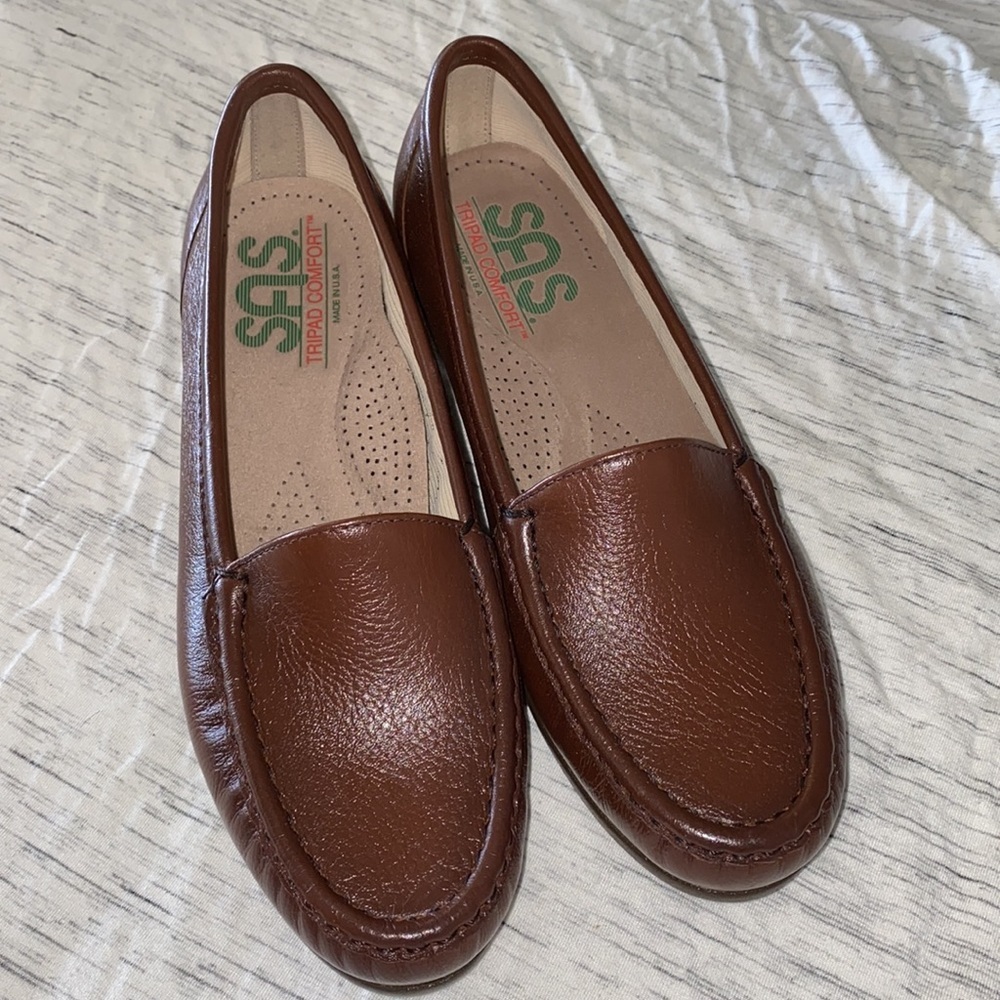 SAS simply slip on loafer dark brown size 6 medium - Picture 2 of 11